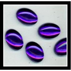 Dark Purple Oval Flatback 